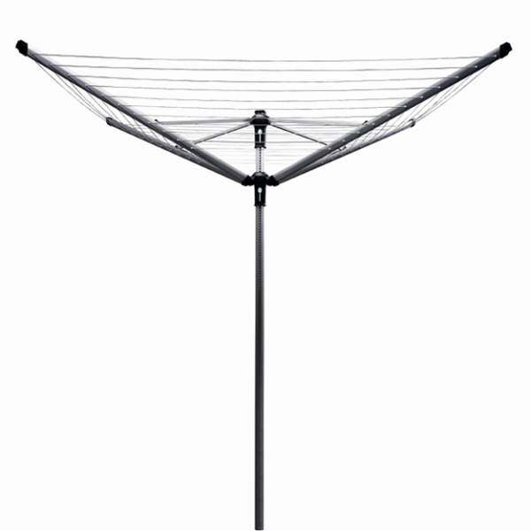 Brabantia - 311048 Wäscheständer (Drehregler) - 2000 mm Höhe - 160 mm Breite - 160 mm Tiefe - 5000 g Grau